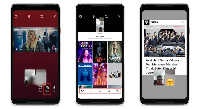 Cara Tonton Movie Bersama-Sama Di Instagram Melalui Video Call