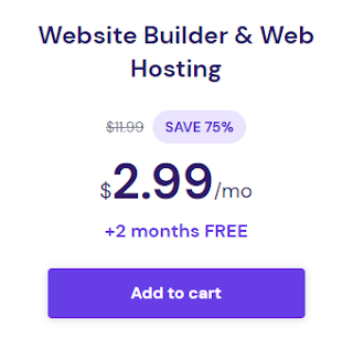 Hostinger Website Builder plan