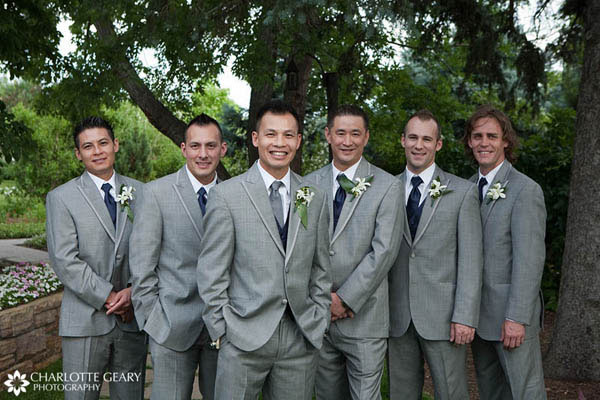 navy blue and gray wedding