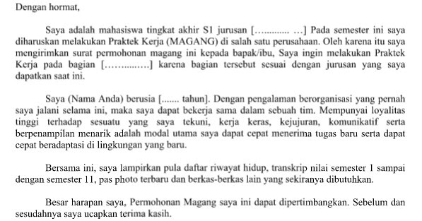 Contoh Surat Lamaran Kerja Jadi Waitress - Temblor En