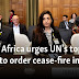 South Africa urges UN's top court to order cease-fire in Gaza