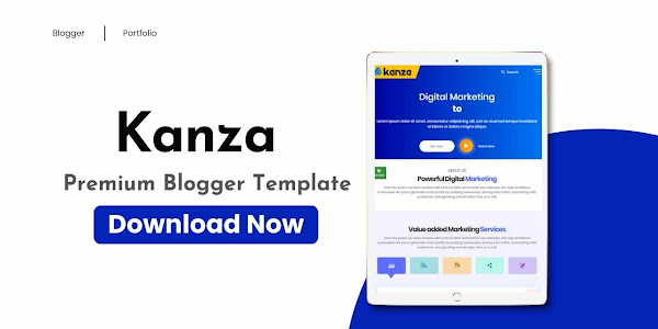 Kanza Premium Blogger Template Free Download 