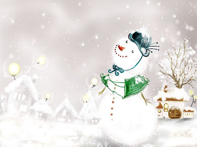 Desktop Christmas Snowman Free wallpaper