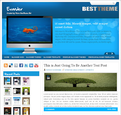 Evander Blogspot Template