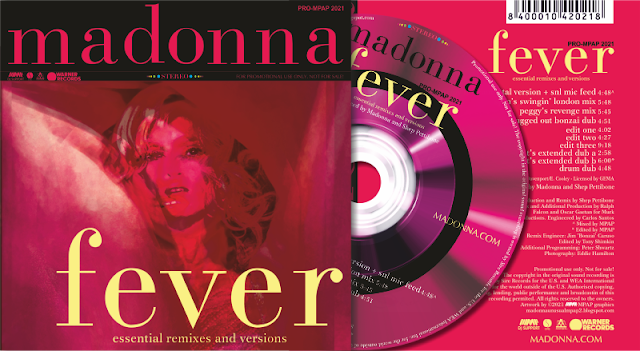 Madonna Fever essential remixes and versions promo by MPAP