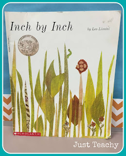 Learning about length with the book, Inch By Inch