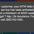  Get Free 100MB On Your MTN Line 