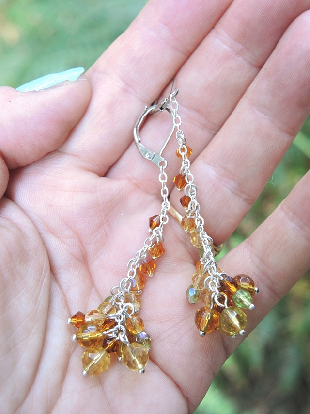 DIY oorbellen/earrings 'Grapes'