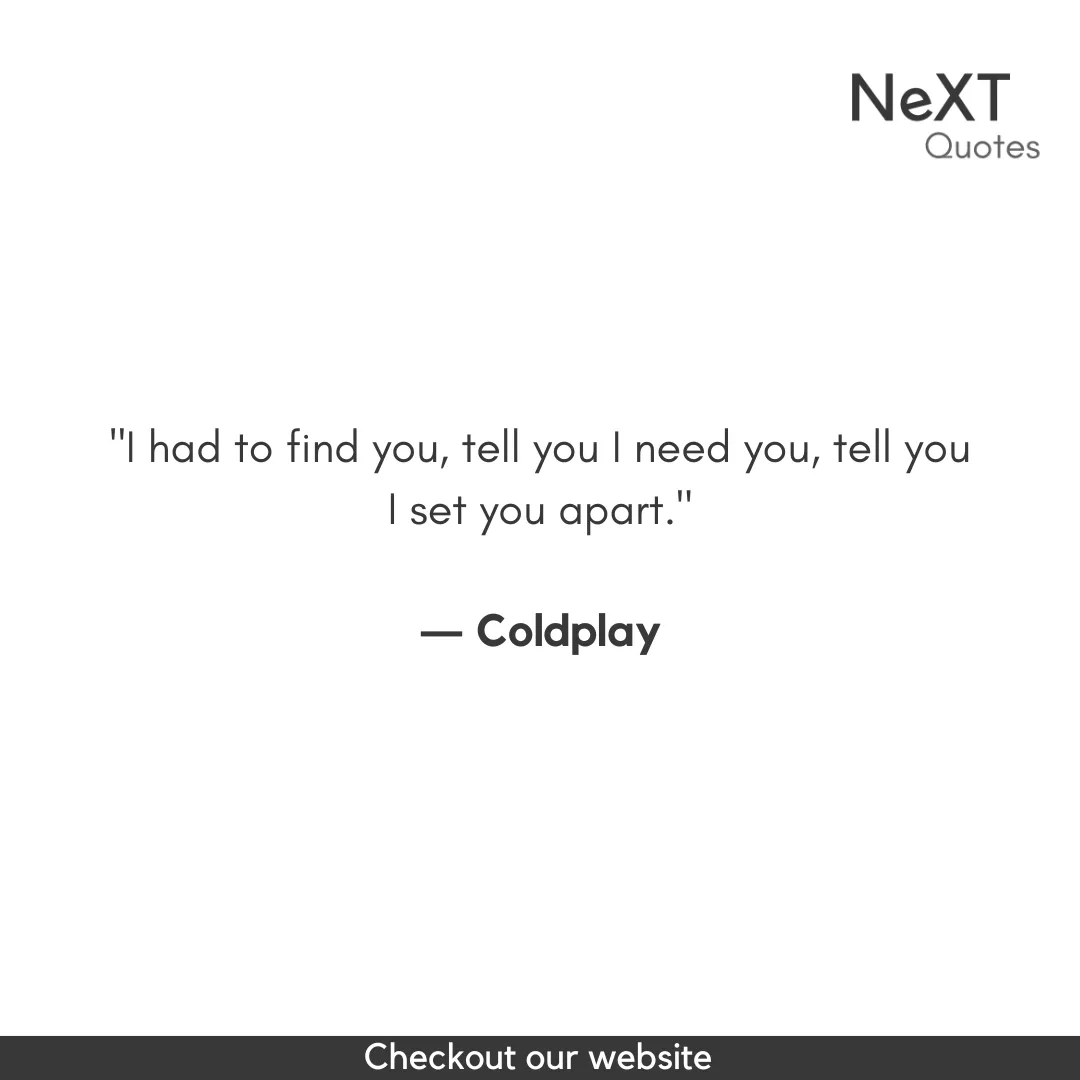 Coldplay Quotes