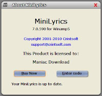 Minilyrics 7.0.590