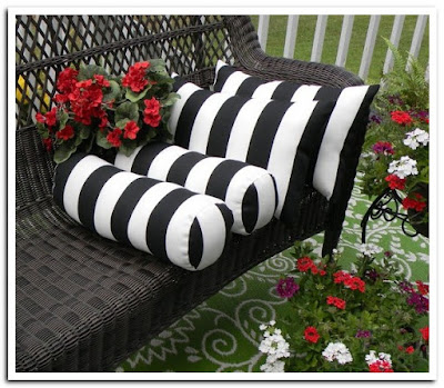 Black-And-White-Striped-Patio-Cushions-Cream-Outdoor-Pillow