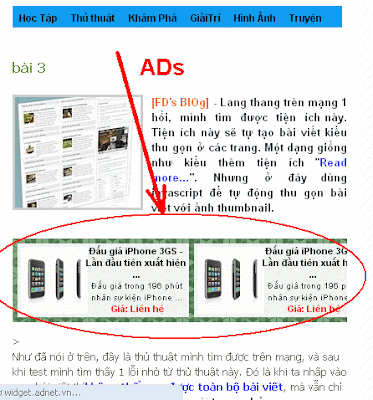 Chèn code quảng cáo vào giữa bài viết. - http://www.ledinhduy67.com/