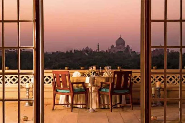 vue sur le Taj Mahal