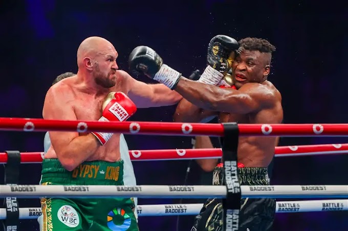 BOXING: Tyson Fury defeats MMA Champion Francis Ngannou by split decision 