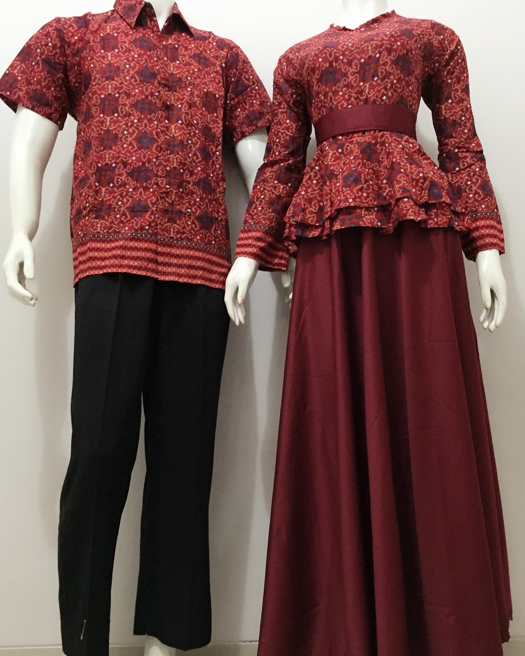  Model  Batik  Sarimbit Gamis  Batik  Bagoes Solo