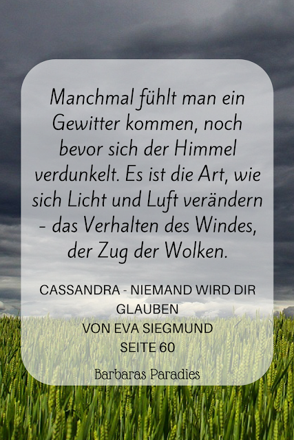 Buchrezension #179 Cassandra - Niemand wird dir glauben von Eva Siegmund