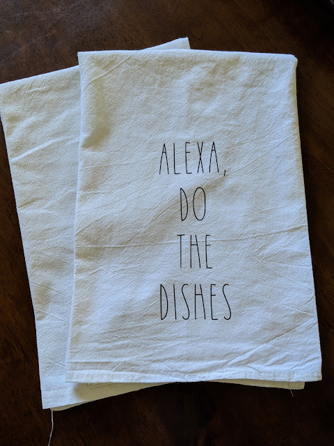 Alexa Do The Dishes Tea Towel www.kristenwoolsey.com