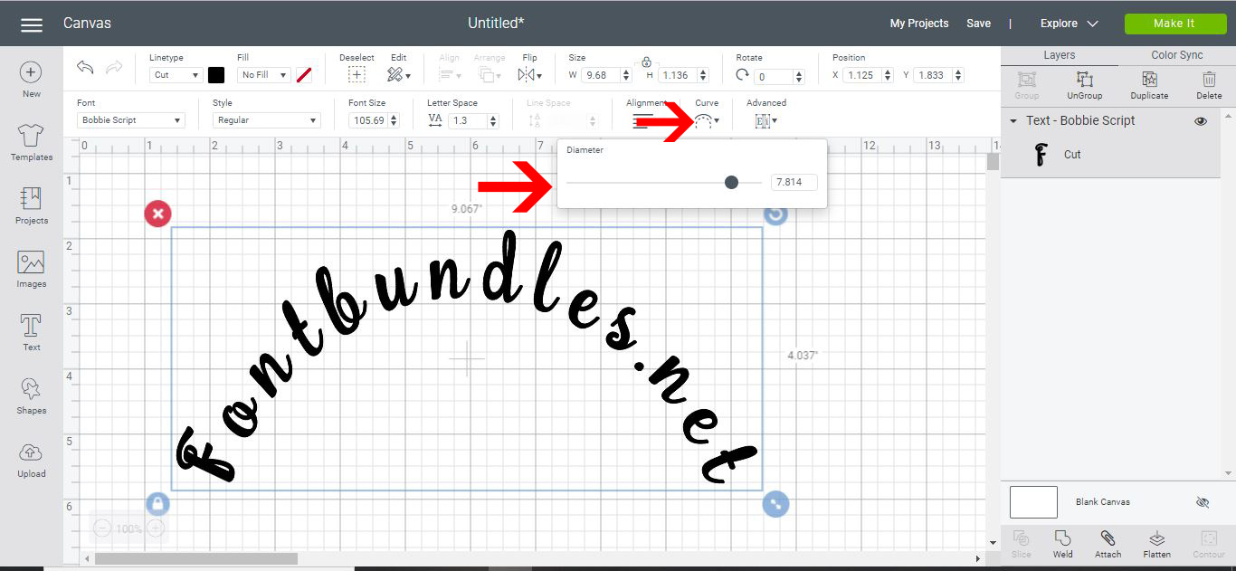 How to Use the Text Edit Panel in Cricut Design Space | Design Bundles