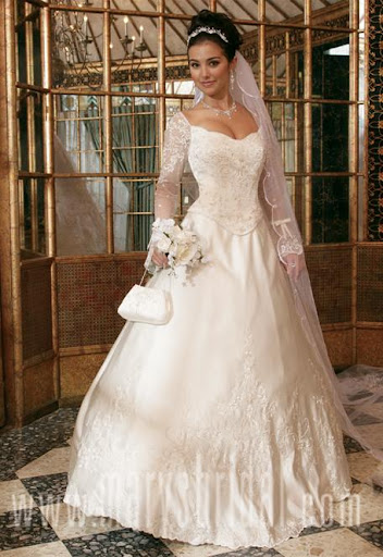 The great lady's bridal wedding dress gown'