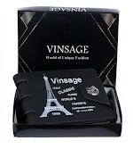 Vinsage Stylish Men Black Two Fold Wallets