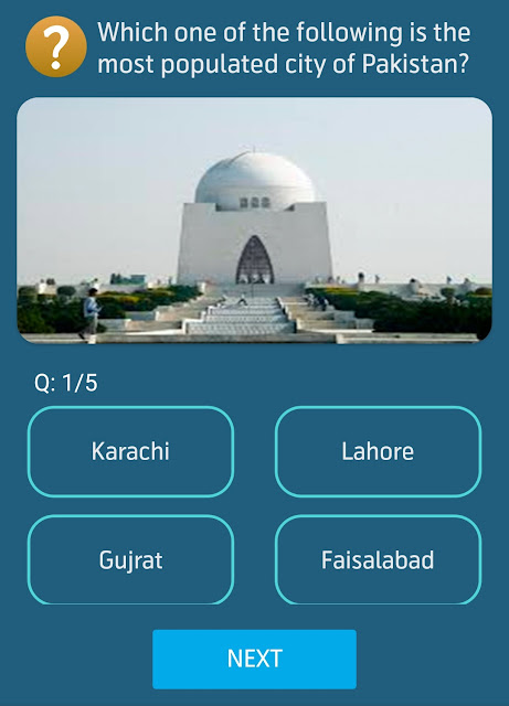 Which one of the following is the most populated city of Pakistan?