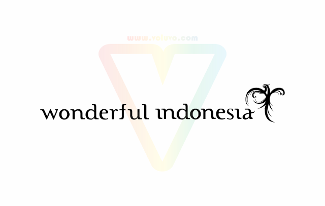 Free Download Wonderful Indonesia Black (2016) Logo (Horizontal) Vector CorelDraw (cdr) Illustrator (ai) EPS PNG SVG PDF