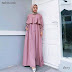 Baju Gamis Dusty Pink