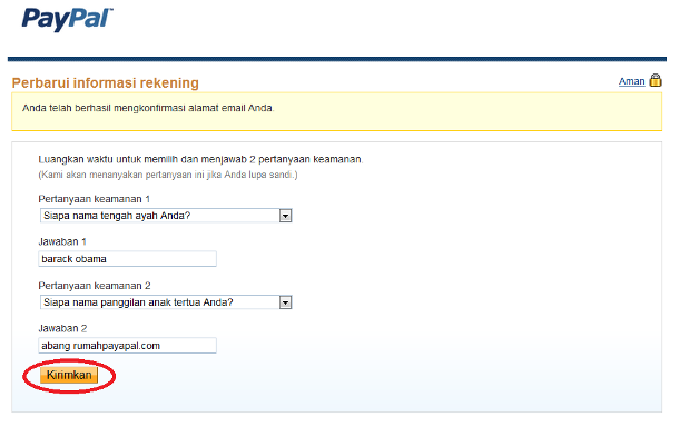 membuat akun paypal