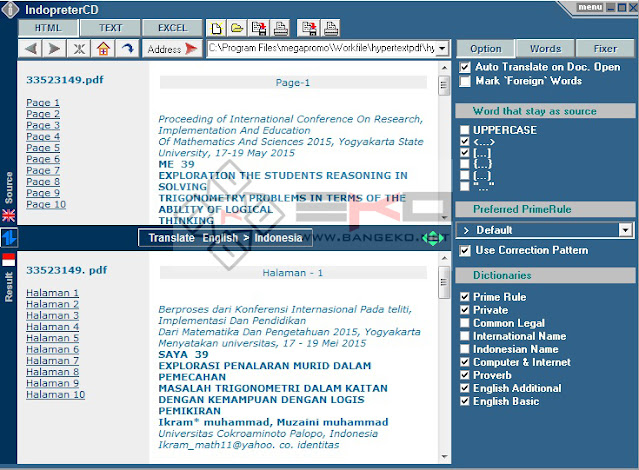 menerjemahkan file pdf dengan software