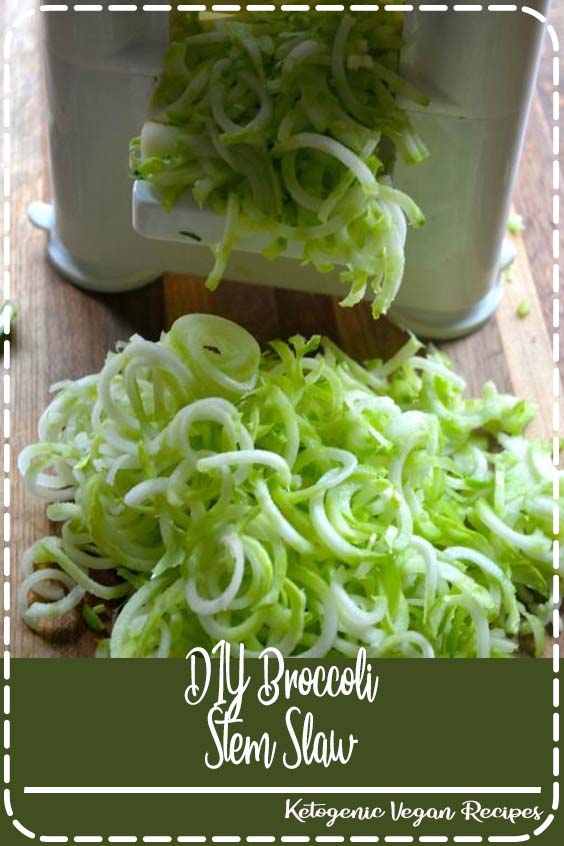 DIY Broccoli Slaw. Don't waste those broccoli stems!