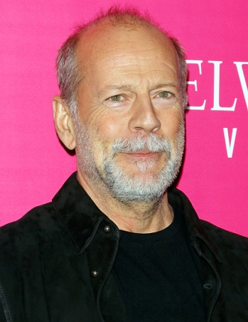 Foto de Bruce Willis con canas