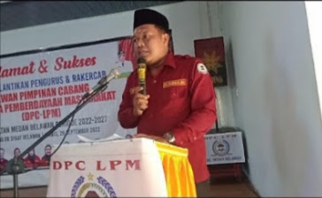 Budi Yanto Dilantik Menjadi Ketua DPC LPM Kecamatan Medan Belawan