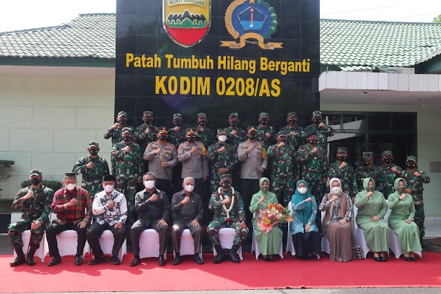 Polres Batu Bara Terus Jalin Sinergitas Dengan TNI Dalam Mengatasi Pandemi Covid-19