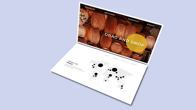 2 Images Screen Mockup PowerPoint Template
