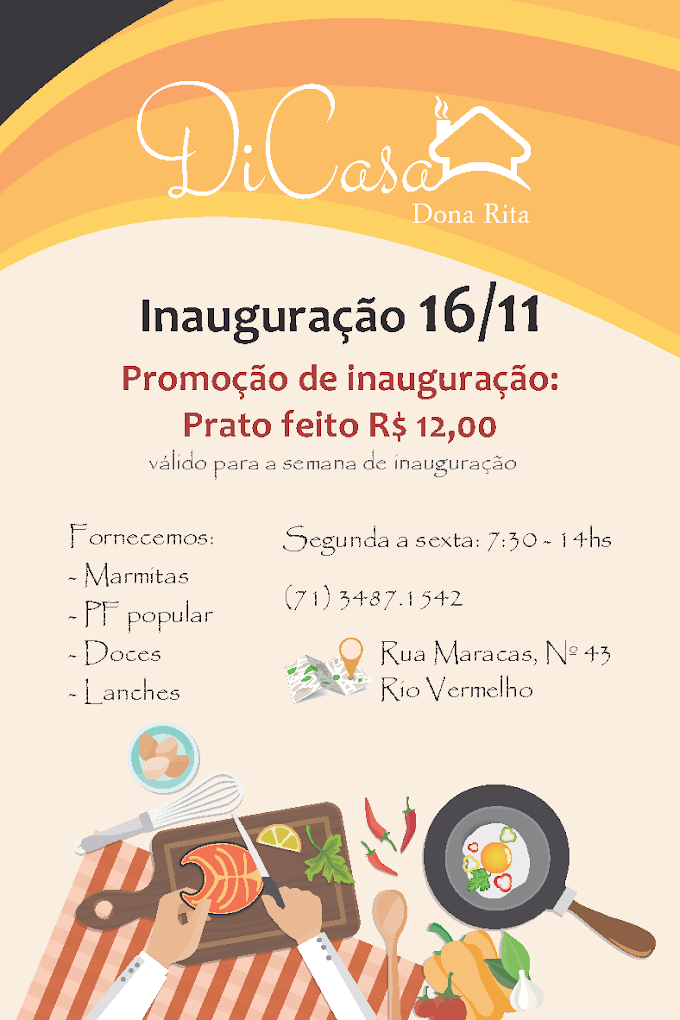 DiCasa, restaurante abre suas portas com promoção de inauguração