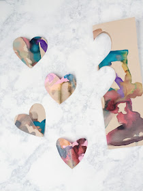 DIY Watercolor Abstract Valentine's Day Favors | Shauna Younge