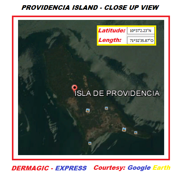 Isla de Providencia, vista aerea