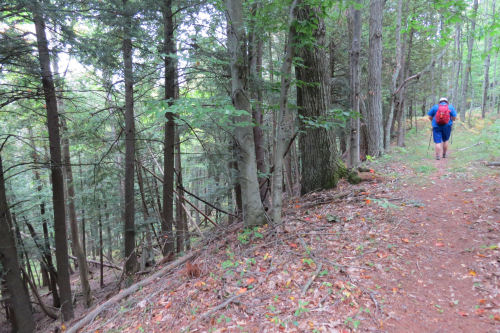 trail on bluff