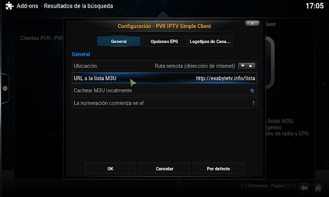 Kodi PVR IPTV Config