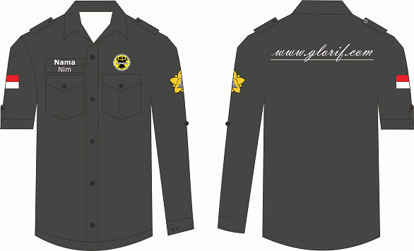 Template Desain  Baju Pdh