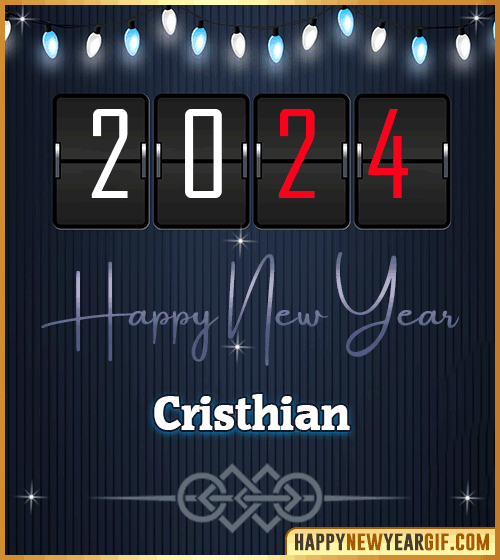 Happy New Year 2024 images for Cristhian