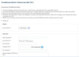 Cara Pendaftaran Indonesia Idol Online