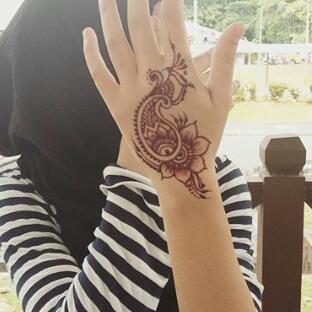 Contoh Gambar Henna Tangan Yang Simple Dan Mudah ...