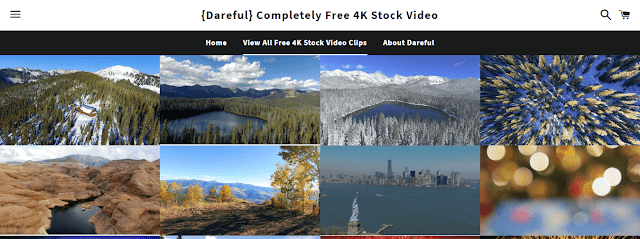 1- موقع dareful : يحتوي علي مقاطع فيديو منتقاة فائقة الدقة و 4k