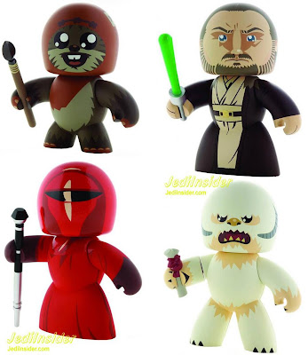 Star Wars Mighty Muggs Wave 8 - Wicket the Ewok, Qui-Gon Jin, Emperor's Royal Guard & a Wampa