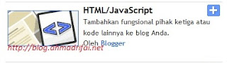 Tutorial Pasang Widget Jam Di Blogger (http://blog.ahmadrifai.net)