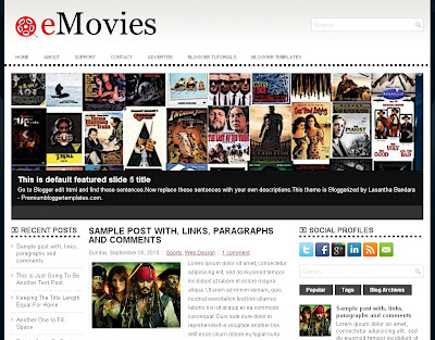 eMovies Blogger Template