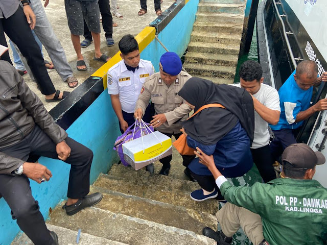 Sambut Bulan Suci Ramadhan, Sat Polairud Polres Lingga Tingkatkan Pengamanan di Pelabuhan Jagoh