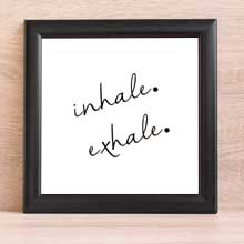 Shop inhale exhale Motivational Wall Frames decor online in Port Harcourt, Nigeria