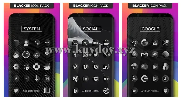 Blacker  Icon Pack